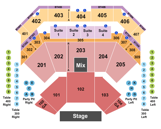 Choctaw Casino & Resort Lenny Kravitz Seating Chart